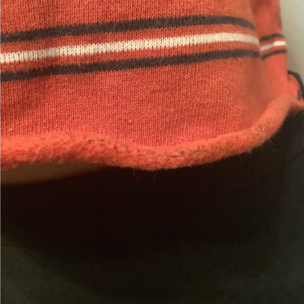 Forever 21 Striped Crop Top with Raw Edged Bottom and Distressed Sleeves/Collar - Picture 6 of 6